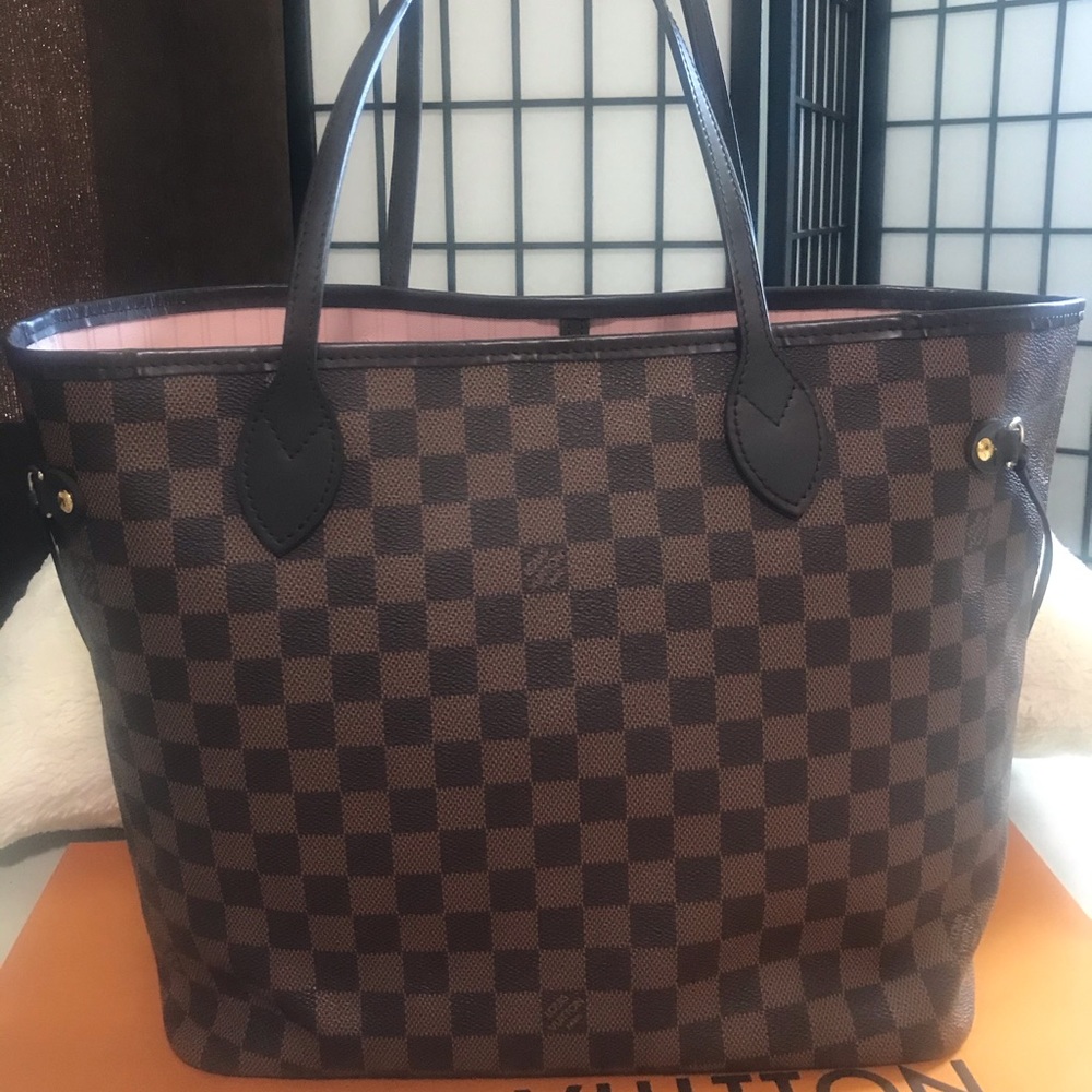 Authentic Neverfull MM Rose Ballerine